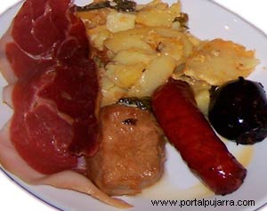 cocina gastronomia Bubión plato alpujarra