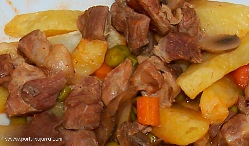 Carne en salsa Meson Poqueira