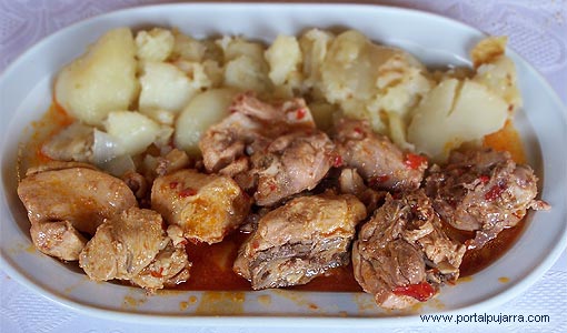 Receta cocina choto cortijero Alpujarra