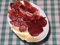 embutido jamón  alpujarra