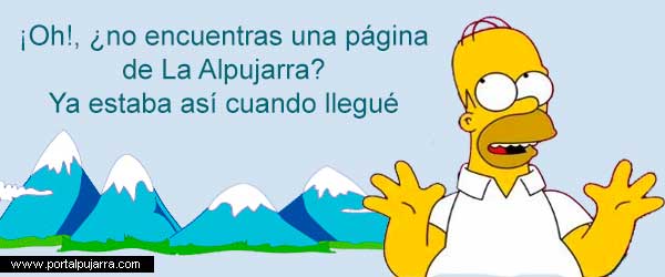 Página de error 404 de Portal Alpujarra